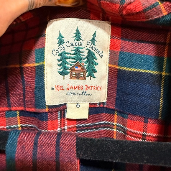 Kiel James Patrick Maple Lake Trail Flannel Maxi Dress - Medium - Picture 6 of 10